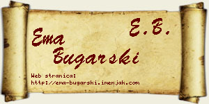 Ema Bugarski vizit kartica